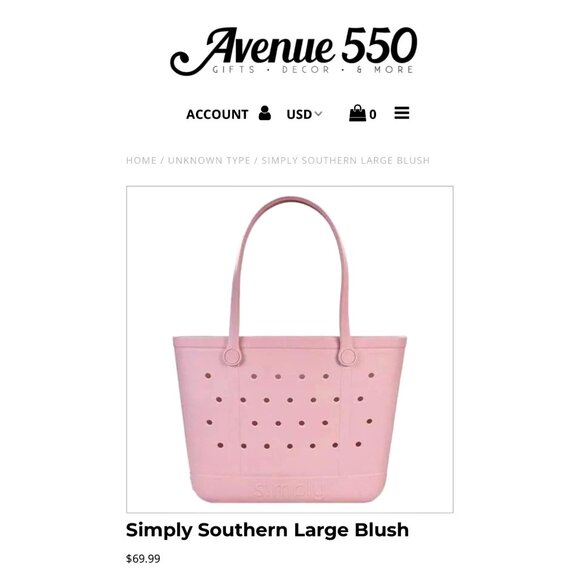 Simply Southern‎ Pink Beach Bag - Picture 7 of 8